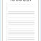 √ Free Printable To Do Checklist Template | Templateral Within Blank Checklist Template Word