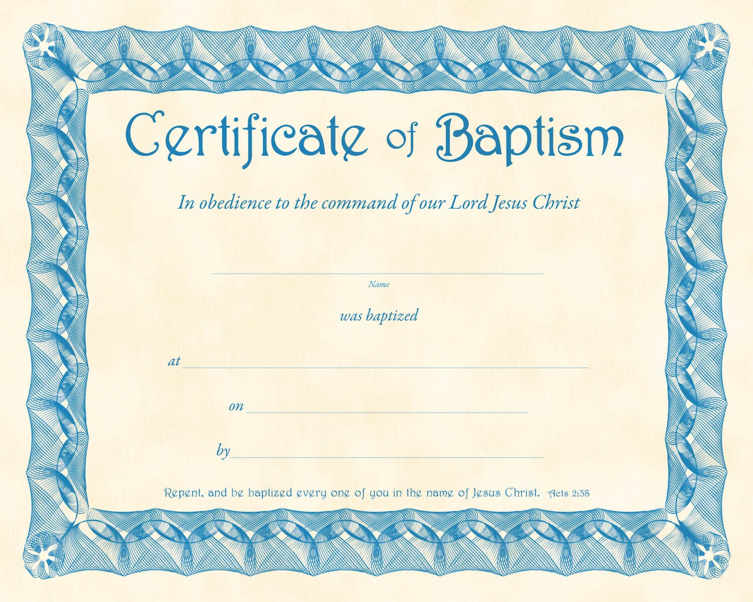 ❤️free Sample Certificate Of Baptism Form Template❤️ For Christian Baptism Certificate Template