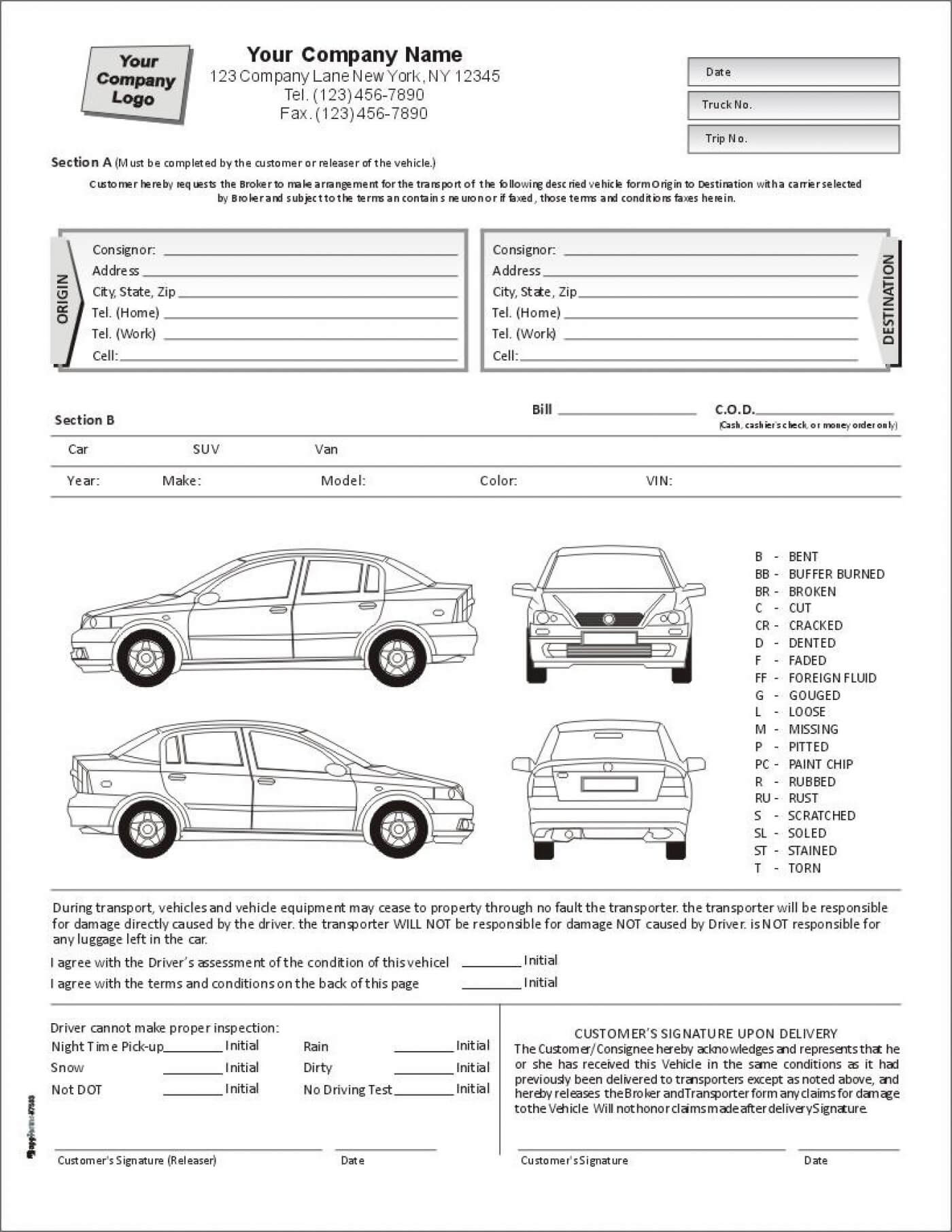 E8Fc7 Vehicle Damage Report Template | Wiring Resources Throughout Car Damage Report Template