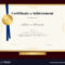 Elegant Certificate Of Achievement Template With Certificate Of Accomplishment Template Free
