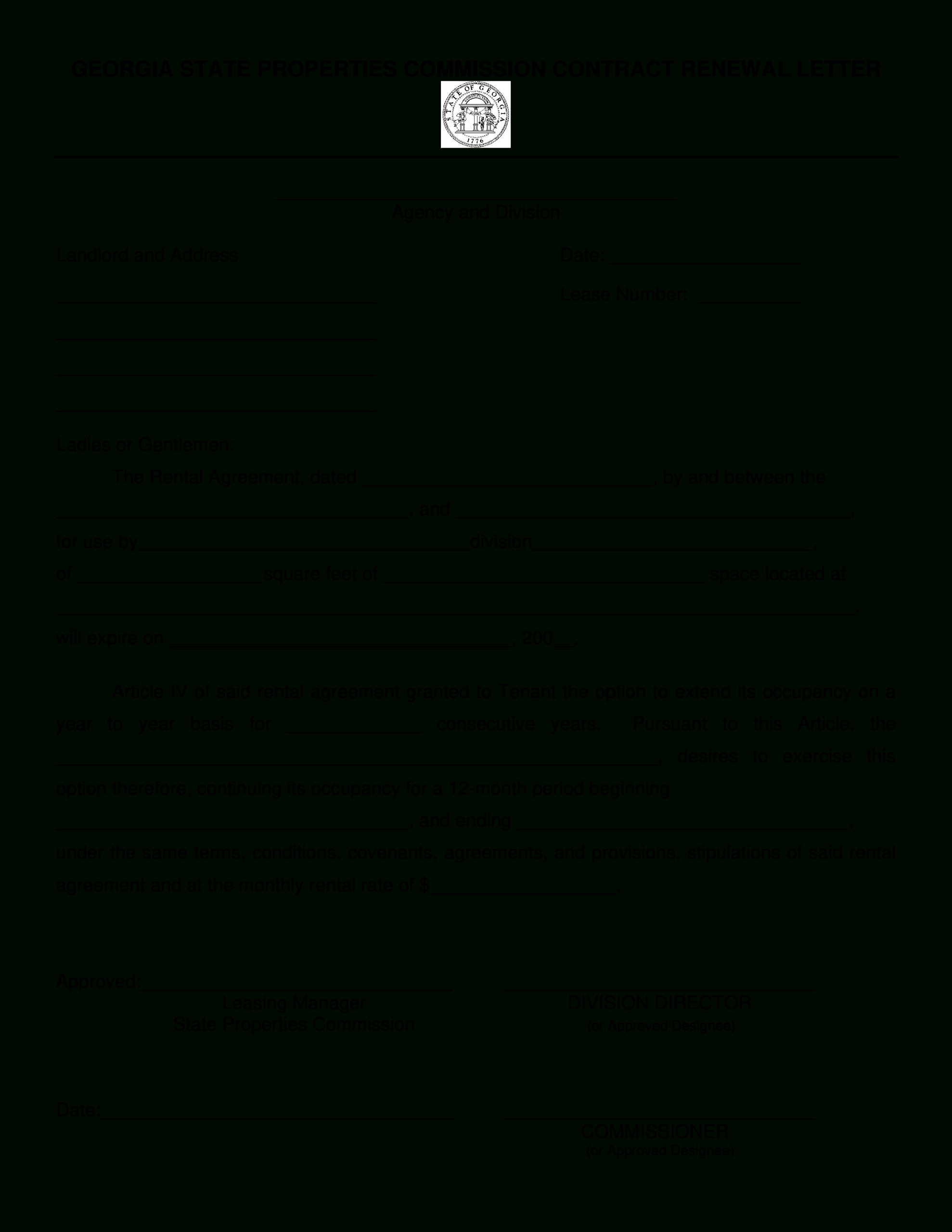 Employment Contract Renewal Application Letter | Templates Pertaining To 407 Letter Template