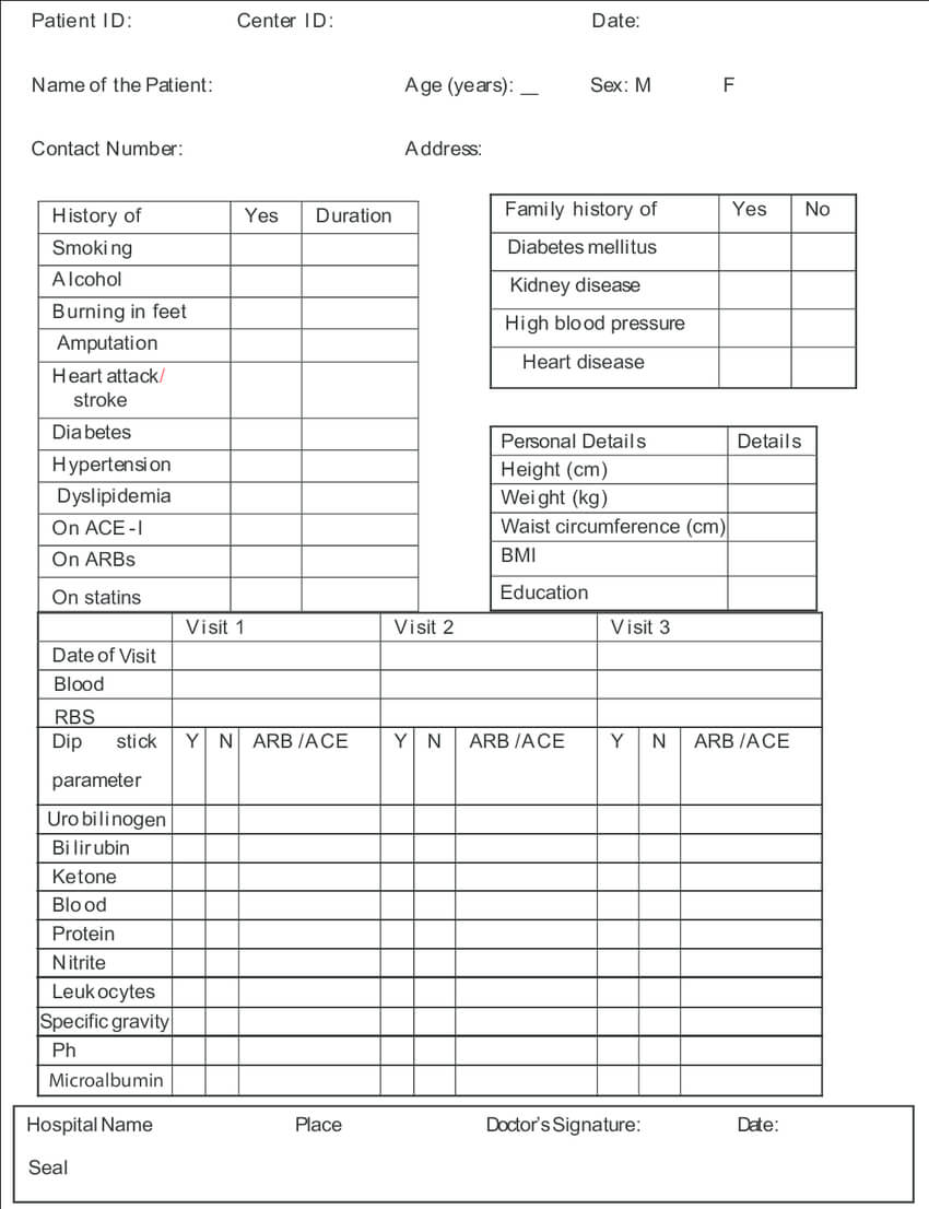 Example Of A Poorly Designed Case Report Form | Download Regarding Case Report Form Template
