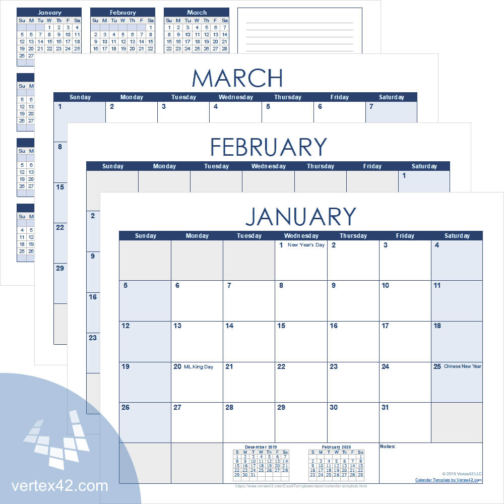 Excel Calendar Template For 2020 And Beyond Pertaining To 2 Week Calendar Template