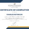 🥰free Certificate Of Completion Template Sample With Example🥰 Throughout Certificate Of Substantial Completion Template