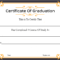🥰free Certificate Template Of Graduation Download🥰 With Regard To Certificate Templates For School
