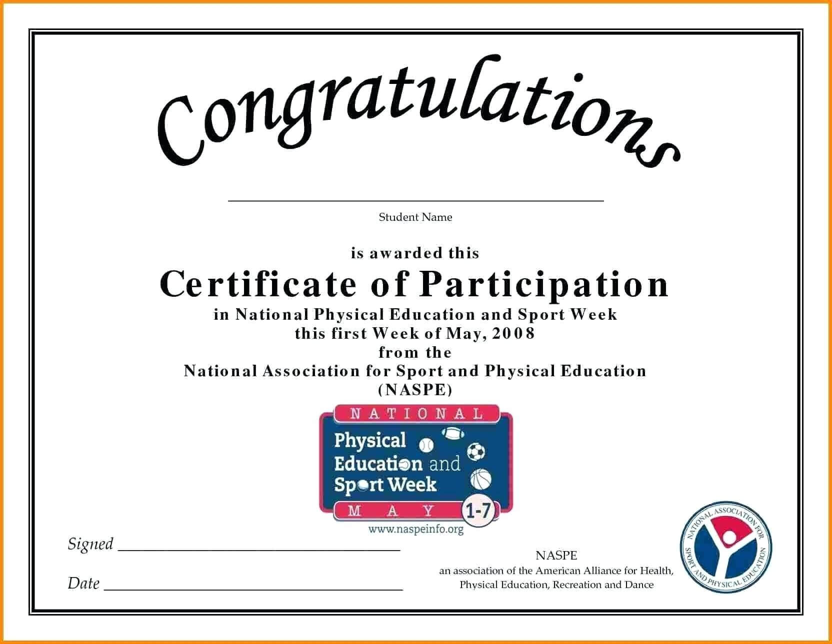 🥰free Printable Certificate Of Participation Templates (Cop)🥰 Inside Certification Of Participation Free Template
