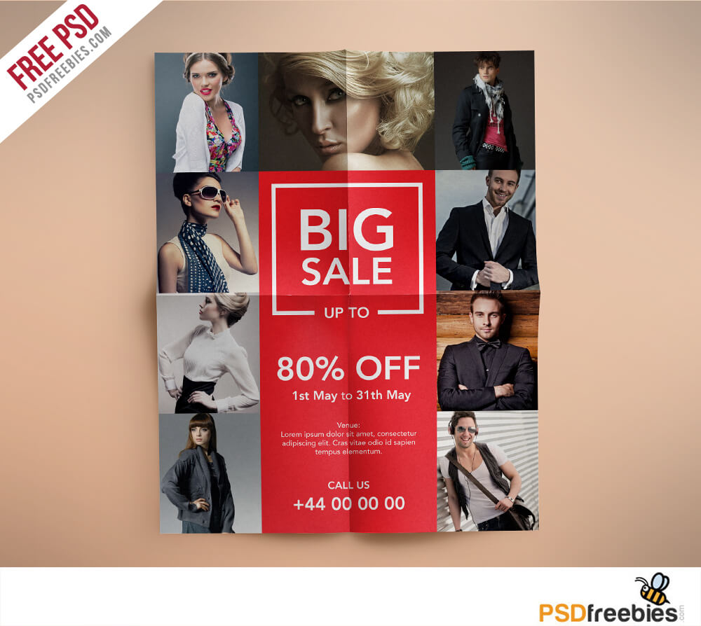 Fashion Retail Sales Flyers Free Psd Template | Psdfreebies Pertaining To Boutique Flyer Template Free