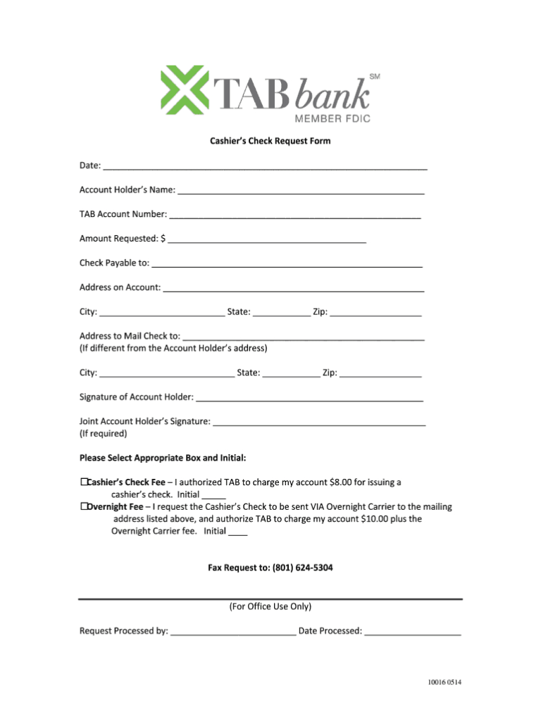 Fillable Cashiers Check Template Fill Online Printable within
