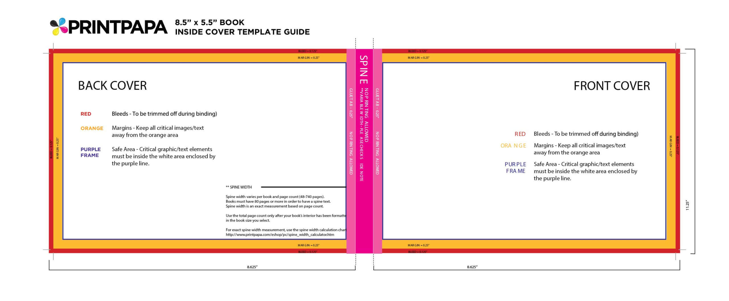 Find A Printing Template :: Printpapa With 6X9 Book Template For Word