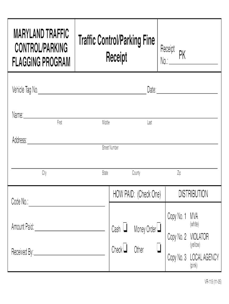 Fine Receipt Format – Fill Online, Printable, Fillable Pertaining To Blank Speeding Ticket Template