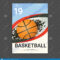 Flyer & Poster Cover Design Template For Basketball Intended For Basketball Tournament Flyer Template