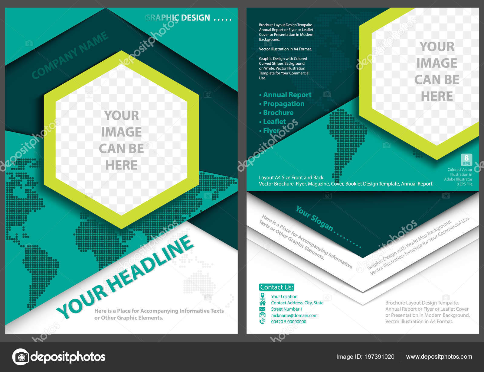 Flyer Template Geometric Style World Map Background Abstract For Adobe Illustrator Flyer Template