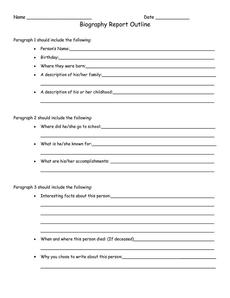 Fourth Grade Lesson What Is A Biography? | Betterlesson For Biography Book Report Template