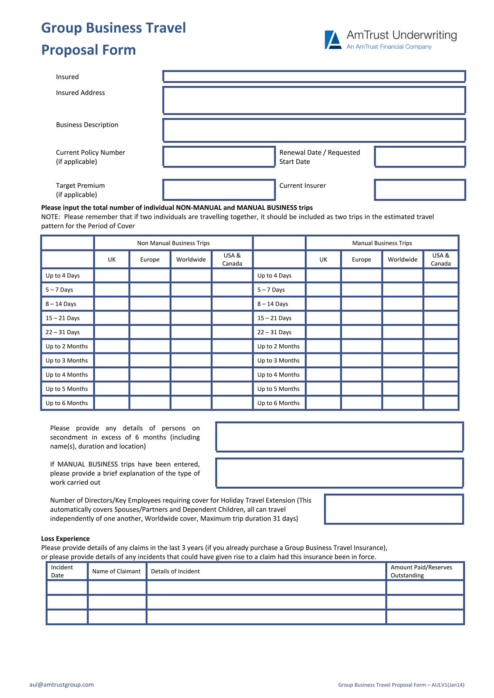 Free 10+ Travel Forms [ Travel Proposal, Registration Form Within Business Travel Proposal Template