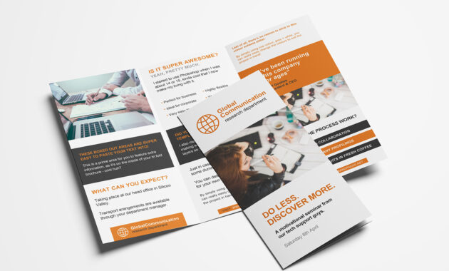 Free 3-Fold Brochure Template For Photoshop &amp; Illustrator pertaining to 3 Fold Brochure Template Psd Free Download