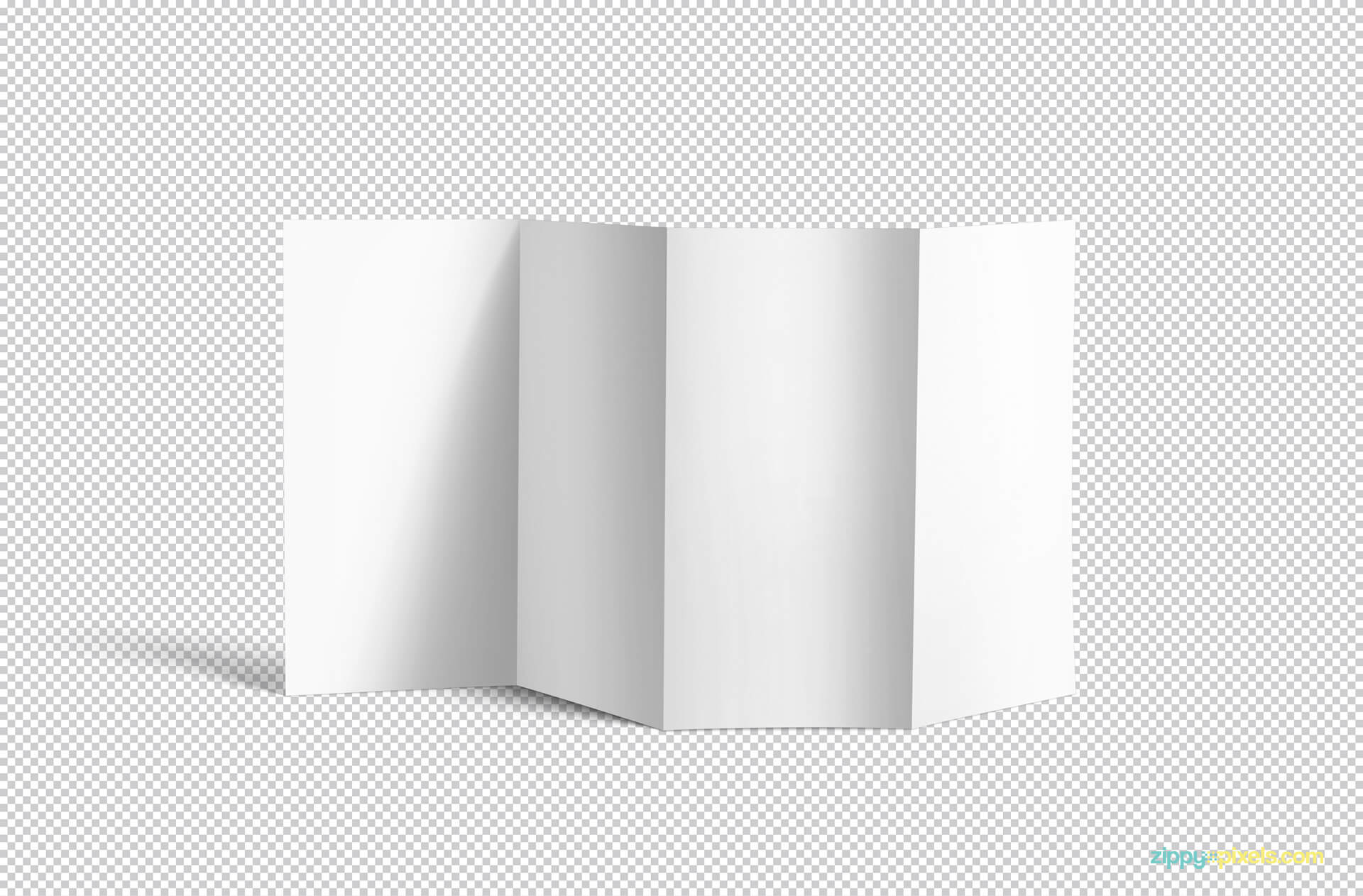 Free 4 Fold Brochure Mockup | Zippypixels In 4 Fold Brochure Template Word