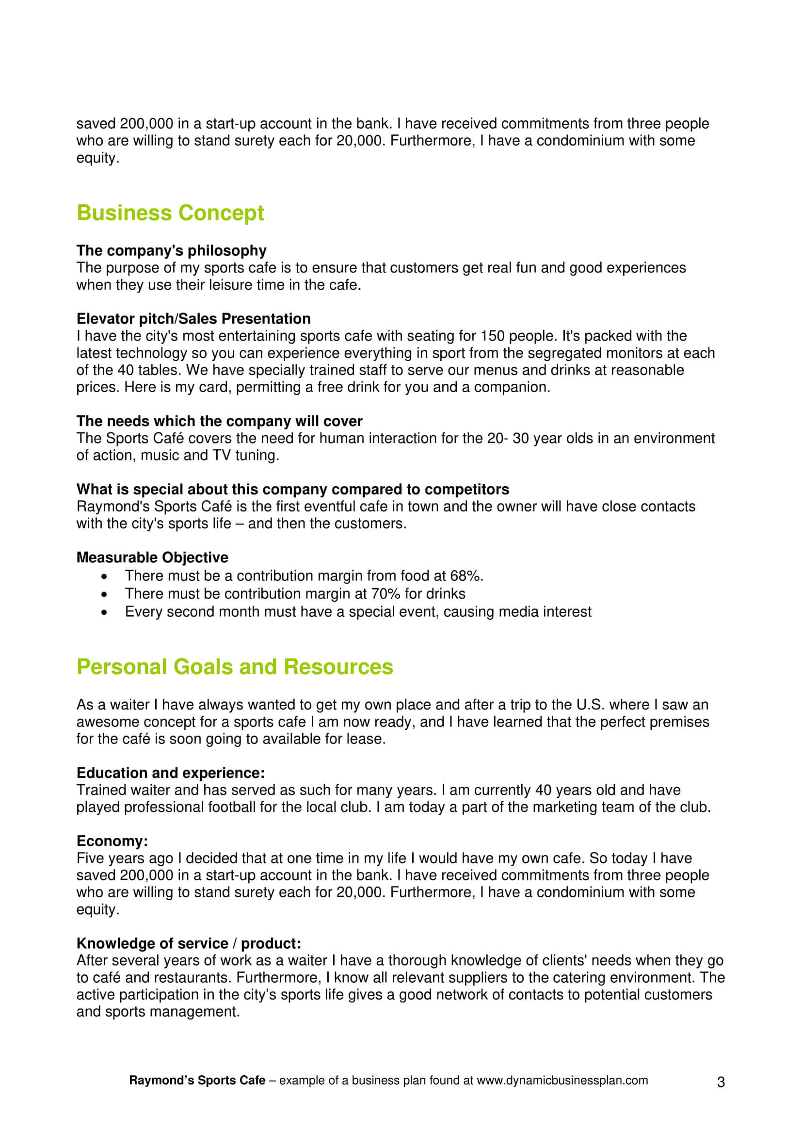 Free 5+ Restaurant Business Plan Forms In Pdf Intended For Business Plan For Cafe Free Template