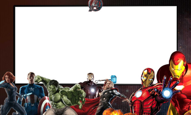 Free Avengers:endgame Birthday Invitation Templates – Bagvania in Avengers Birthday Card Template