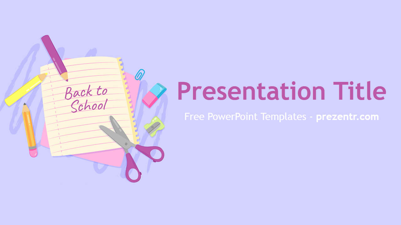 Free Back To School Powerpoint Template – Prezentr Throughout Back To School Powerpoint Template