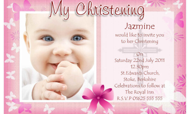 Free Baptism Invitation Template : Free Baptism Invitation with regard to Baptism Invitation Card Template