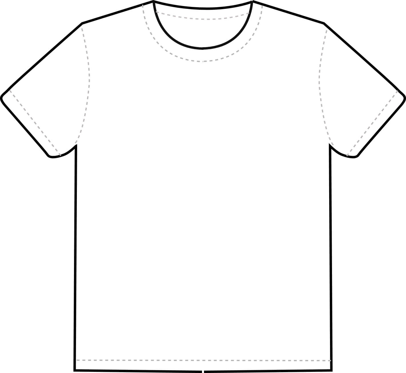 Free Blank T Shirt Outline, Download Free Clip Art, Free Within Blank T Shirt Outline Template