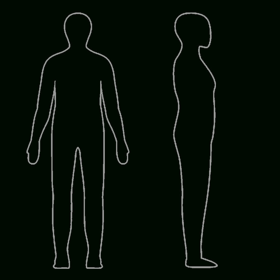 Free Body Outline, Download Free Clip Art, Free Clip Art On Within Blank Body Map Template