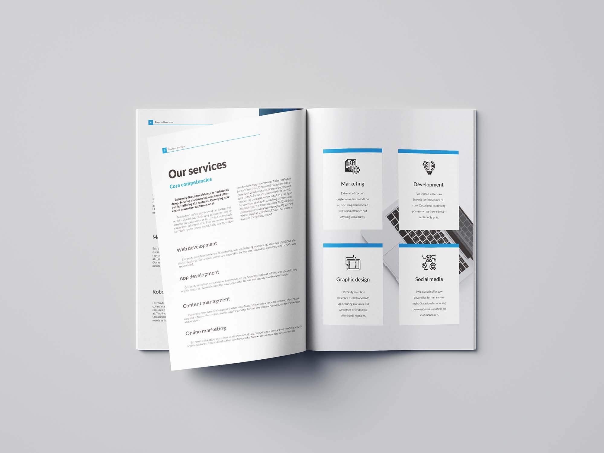 Free Business Proposal Template (Indesign) For Business Plan Template Indesign