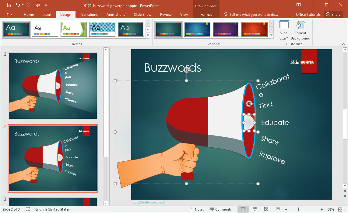 Free Buzzword Powerpoint Template With Regard To Change Template In Powerpoint