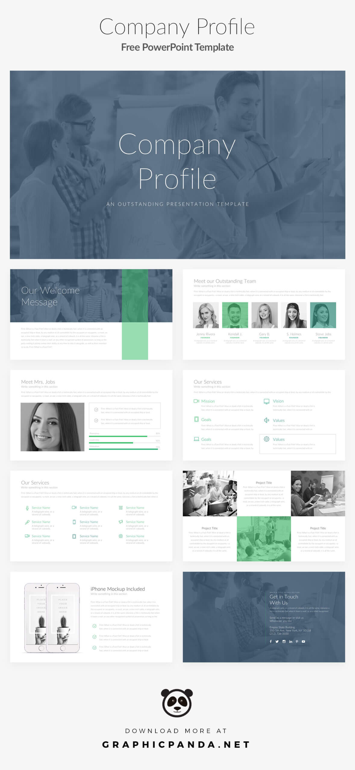 Free Download: Company Profile Powerpoint Template Pertaining To Business Profile Template Ppt