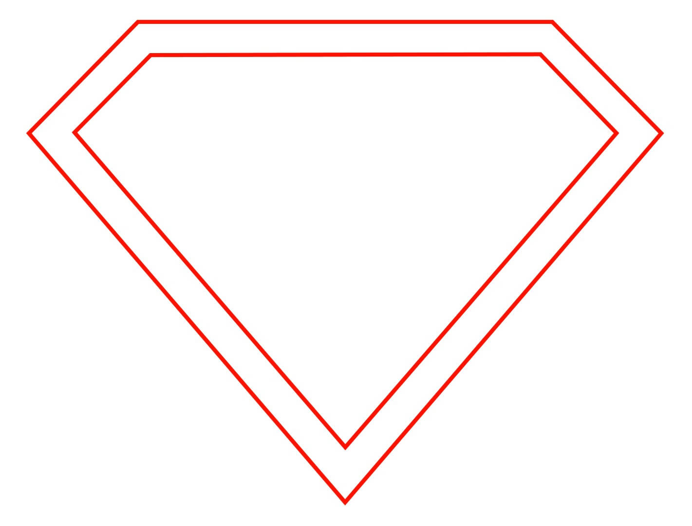 Free Empty Superman Logo, Download Free Clip Art, Free Clip For Blank Superman Logo Template