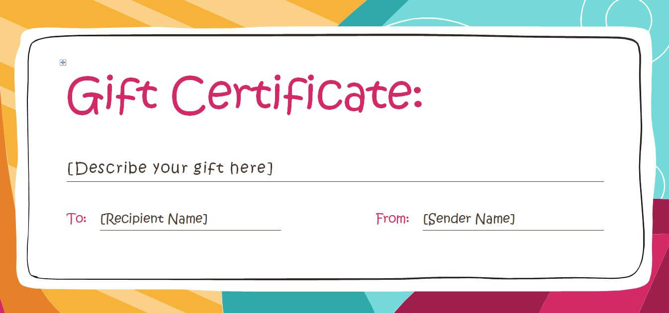 Free Gift Certificate Templates You Can Customize Within In Certificate Template For Pages