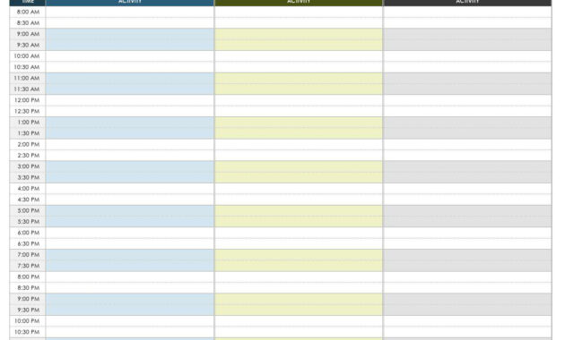 Free Itinerary Templates | Smartsheet in Blank Trip Itinerary Template