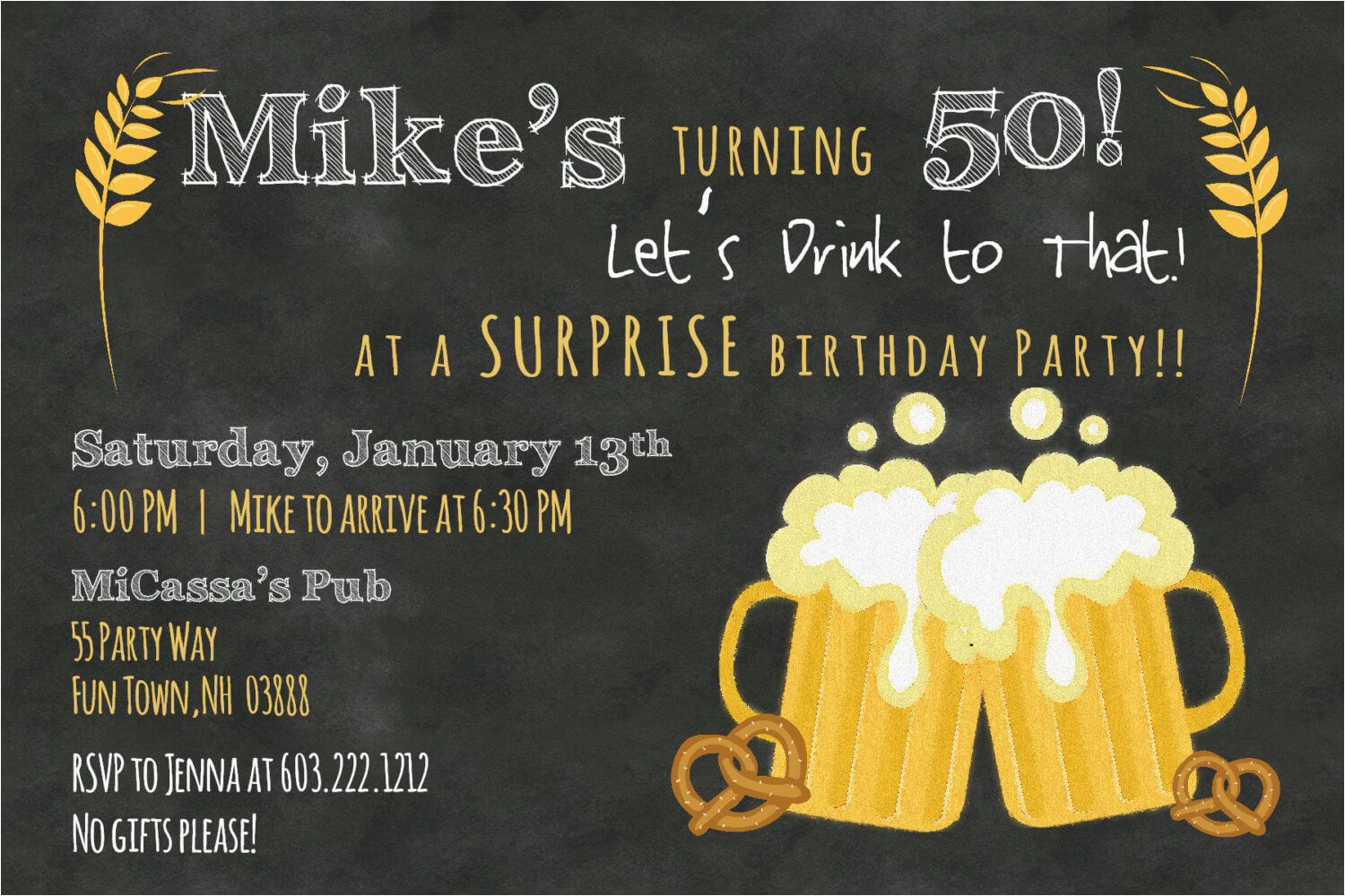 Free Printable 50Th Birthday Invitations That Are Epic Pertaining To 50Th Birthday Flyer Template Free