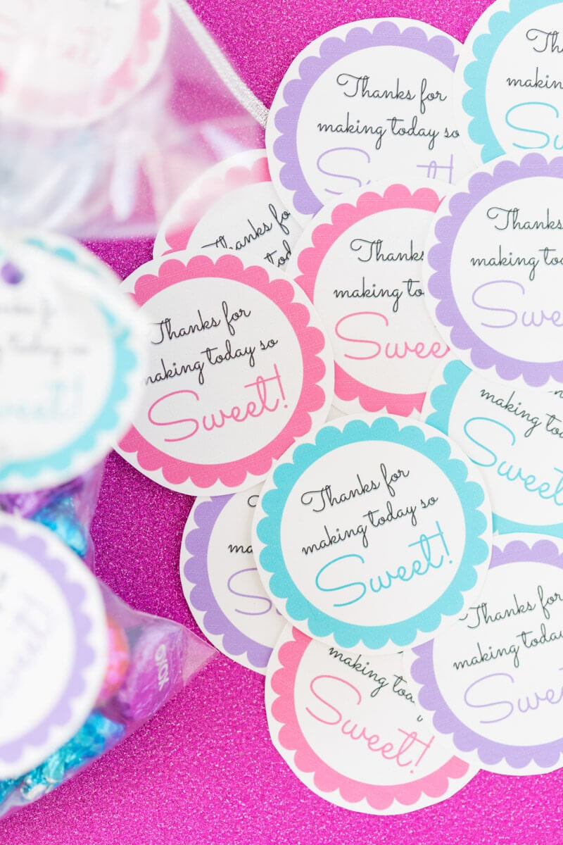 Free Printable Baby Shower Favor Tags In 20+ Colors – Play Throughout Baby Shower Label Template For Favors