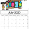 Free Printable Calendar Templates 2020 For Kids In Home For Blank Calendar Template For Kids