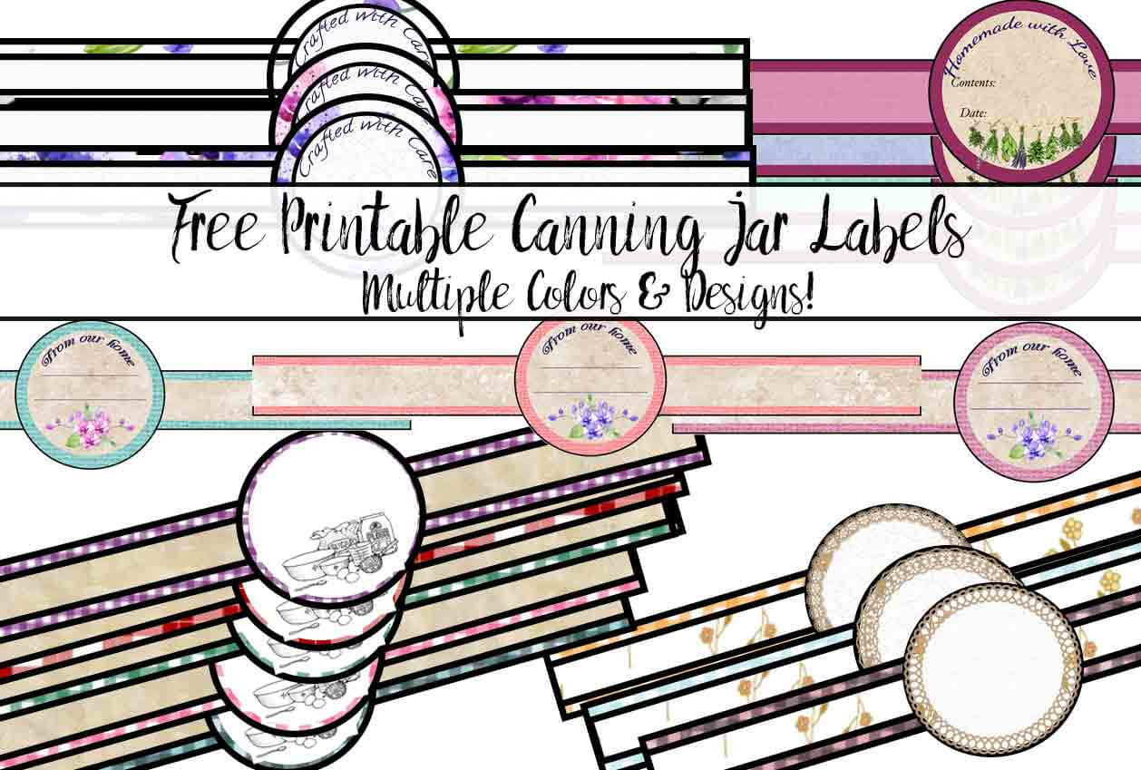 Free Printable Canning Jar Labels: Tons Of Designs & Colors With Canning Jar Labels Template