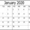 Free Printable January 2020 Calendar Word Template – Free Within Blank Word Wall Template Free