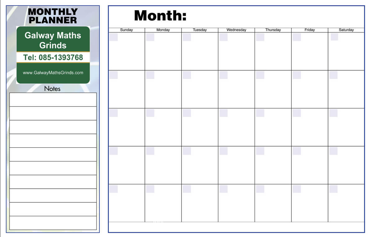 Free Printable Weekly Planner Template | Printable Weekly Within Blank Revision Timetable Template