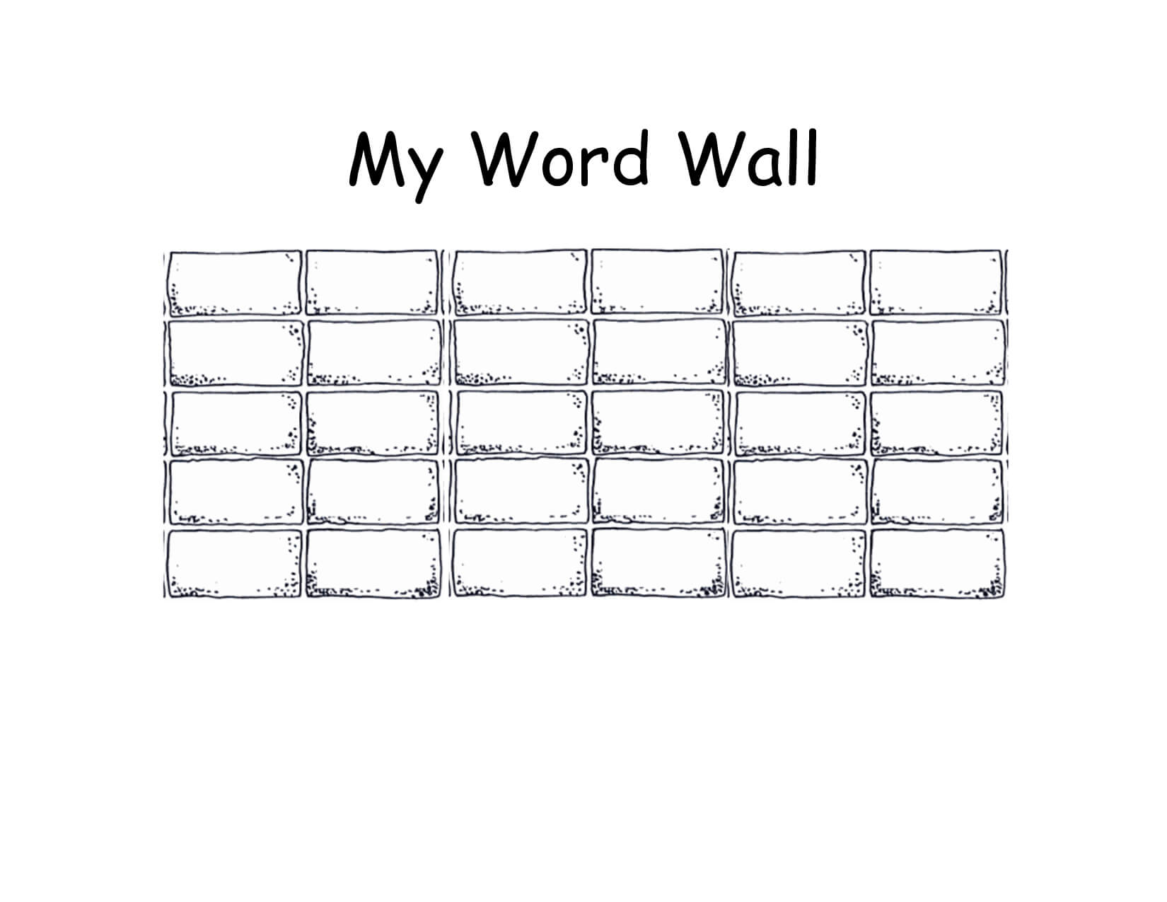 Free Printable Word Wall Templates ] - The First Grade Throughout Blank Word Wall Template Free