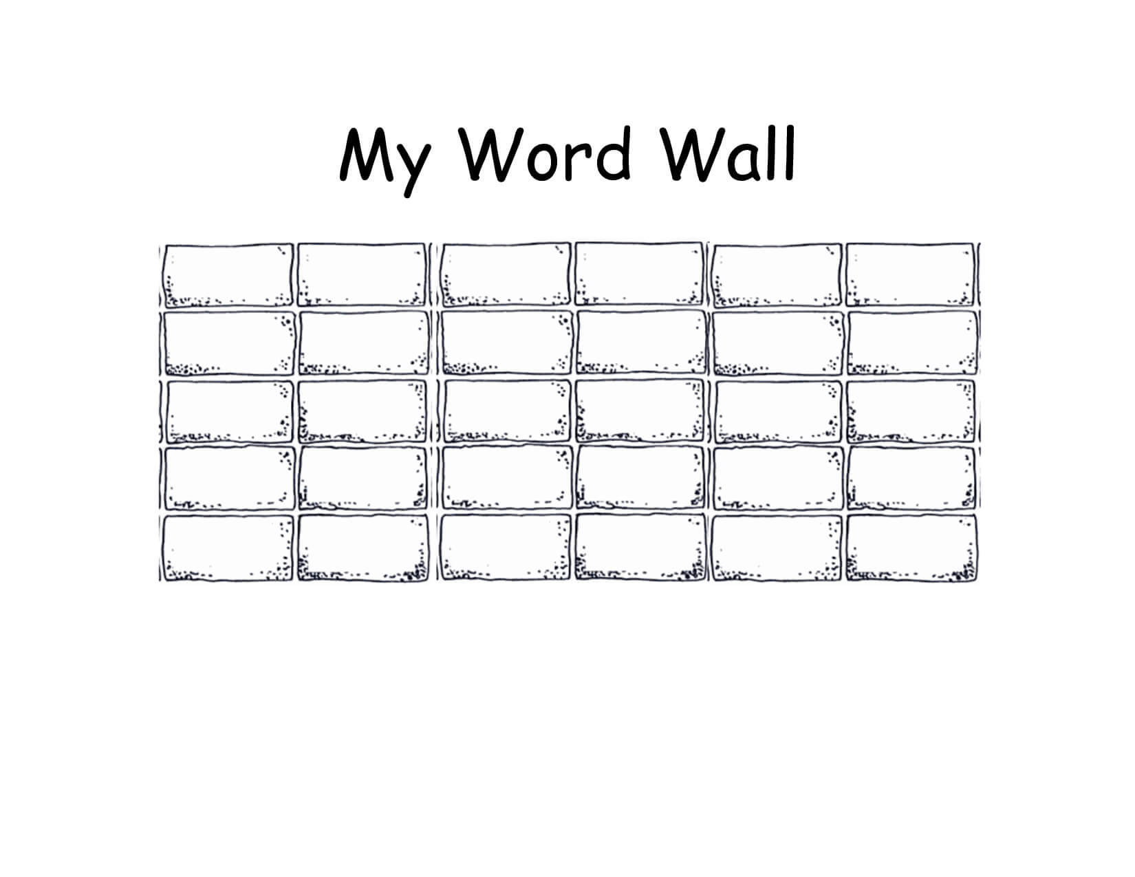 Free Printable Word Wall Templates ] – The First Grade Throughout Blank Word Wall Template Free