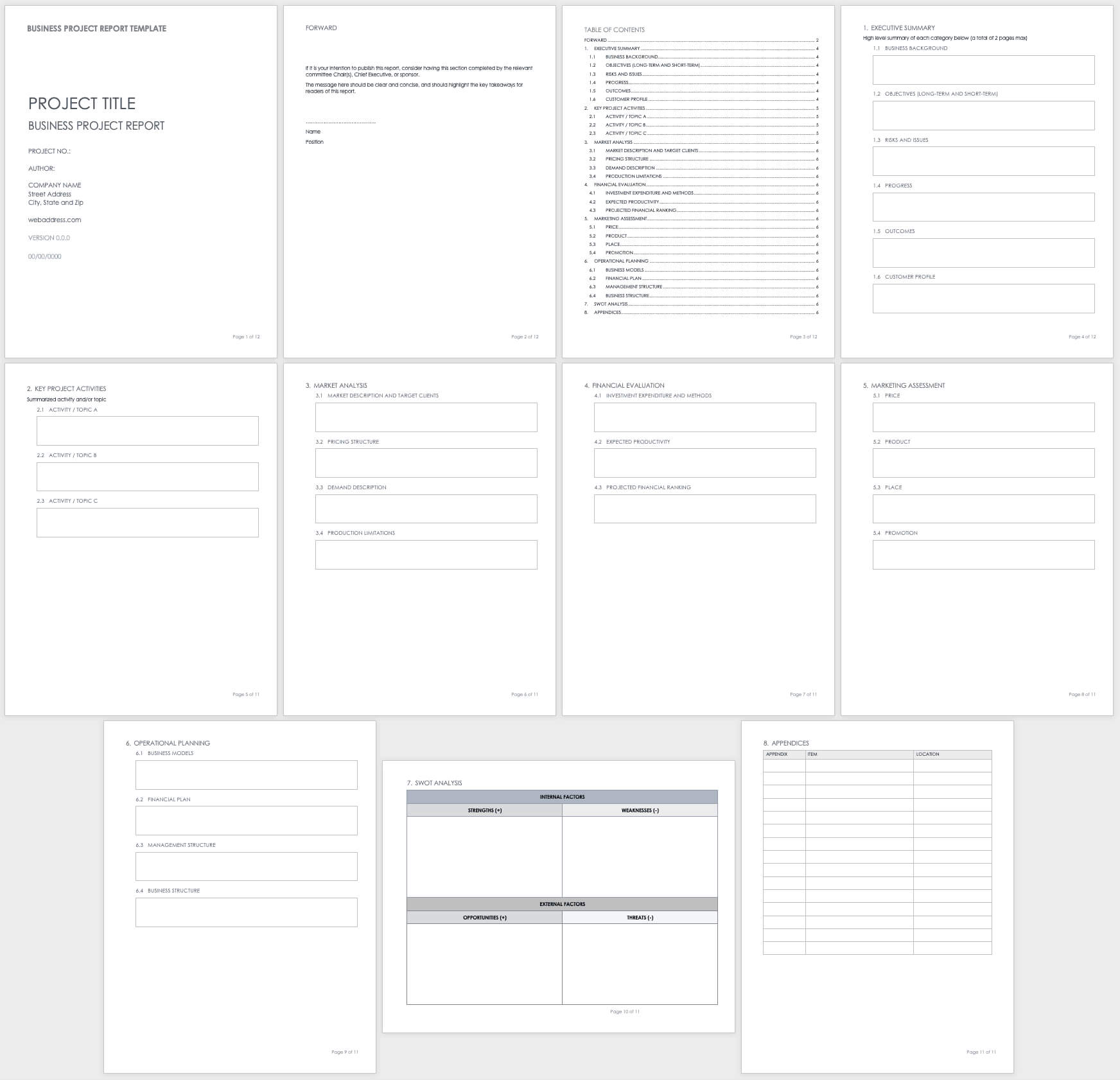 Free Project Report Templates | Smartsheet Inside Business Trip Report Template Pdf