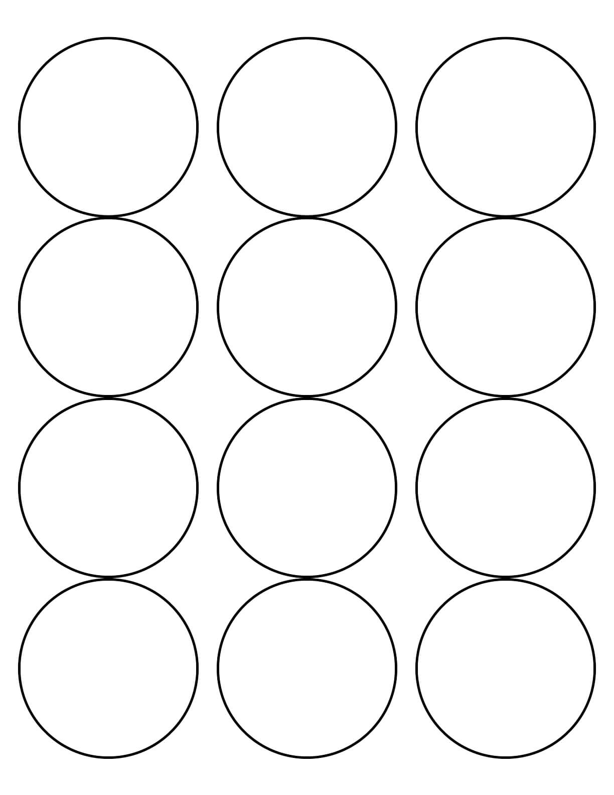 Free Round Label Templates ] – Christmas Gift Labels Happy Throughout 2 Inch Circle Template