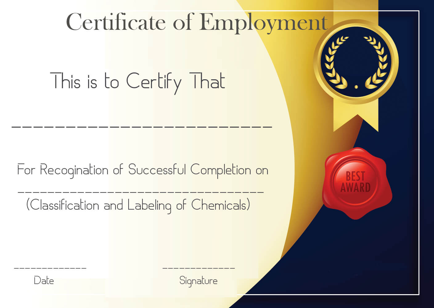 Free Sample Certificate Of Employment Template | Certificate Inside Certificate Of Service Template Free