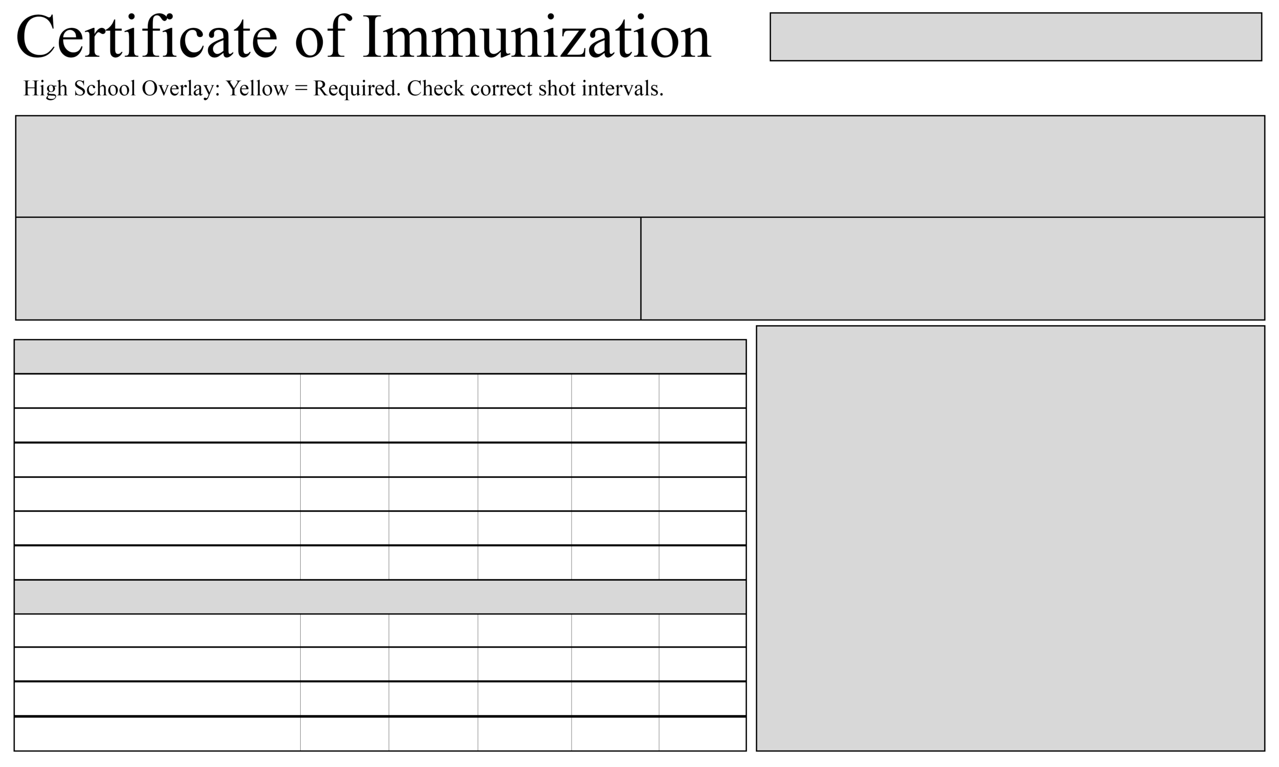 Free Sample Certificate Of Immunization | Certificate Template Throughout Certificate Of Vaccination Template