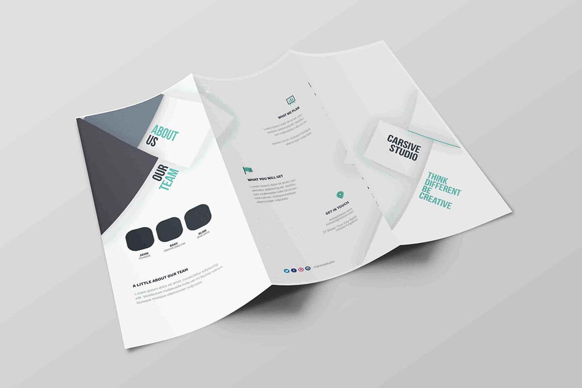 Free Tri Fold Brochure Psd Template – Creativetacos Inside 3 Fold Brochure Template Psd