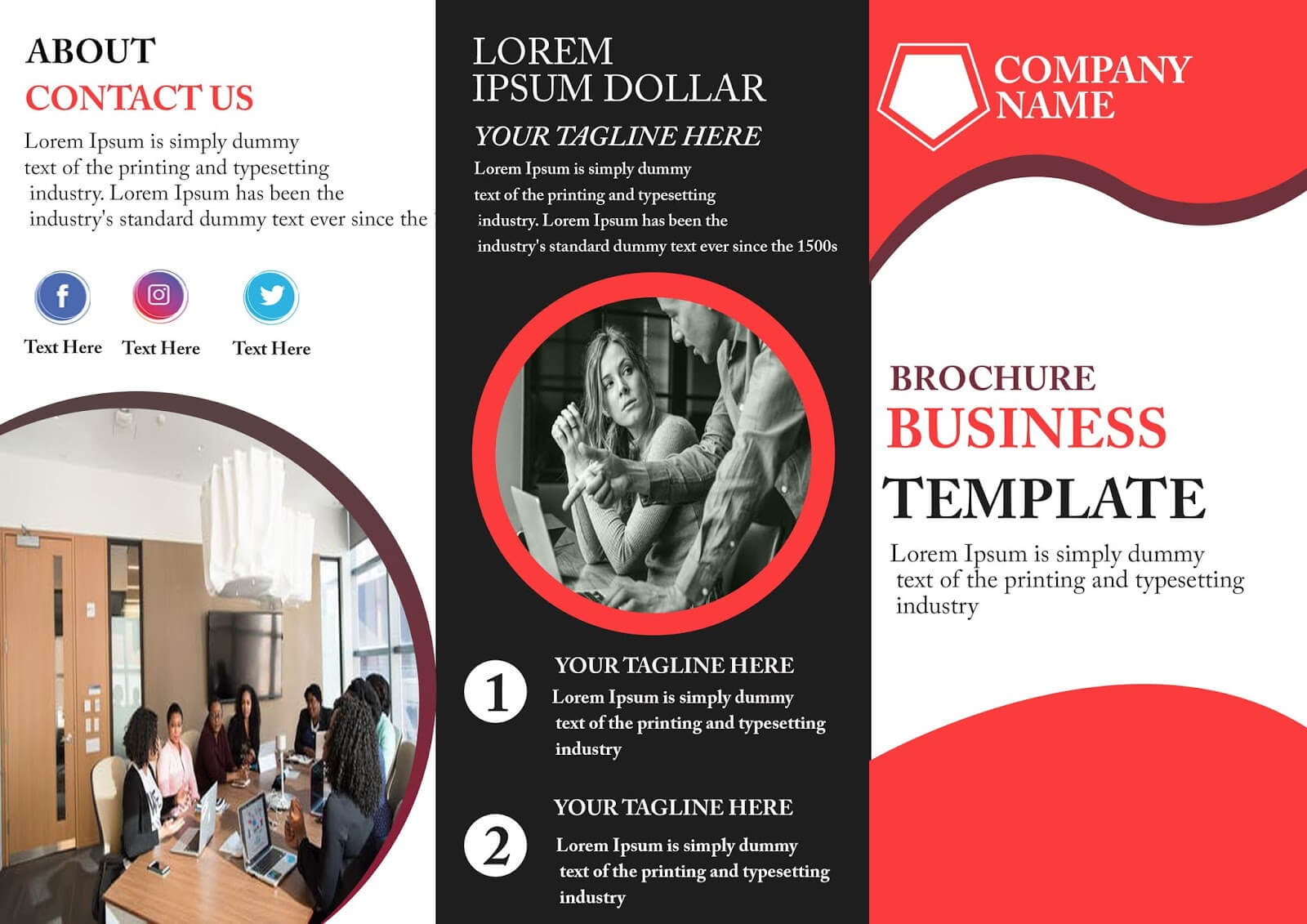 Free Tri Fold Brochure Template – Download Free Tri Fold For Adobe Tri Fold Brochure Template