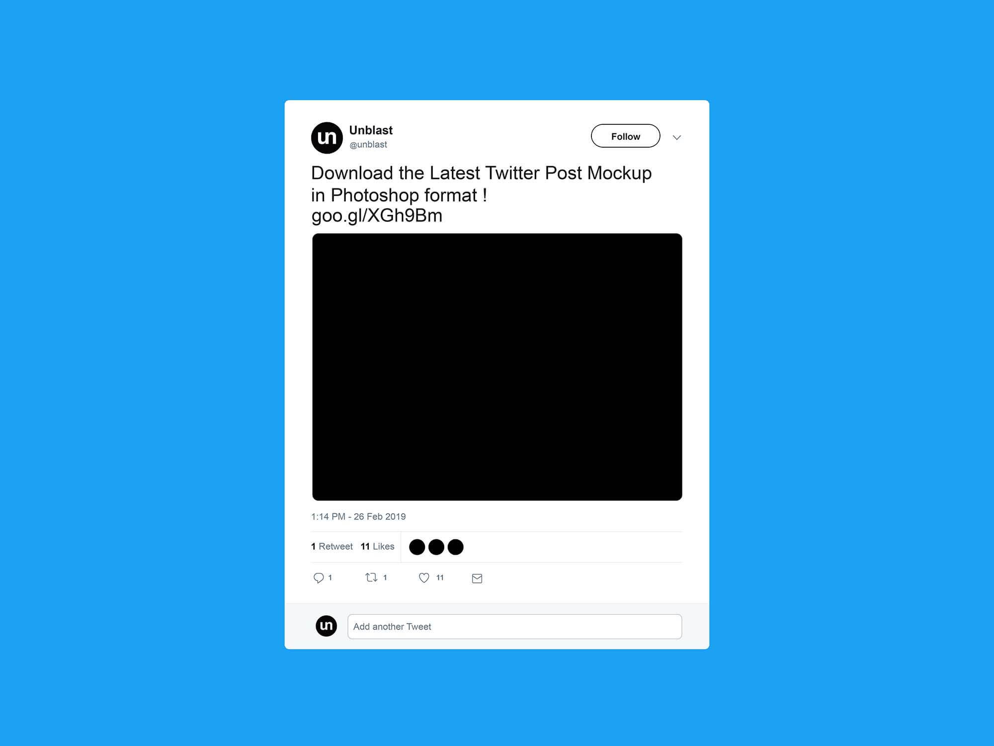 Free Twitter Post Mockup (2019) Intended For Blank Twitter Profile Template