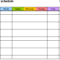 Free Weekly Schedule Templates For Word – 18 Templates In Agenda Template Word 2010