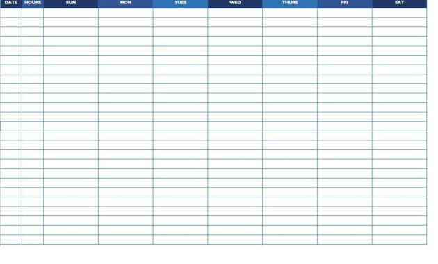 Free Work Schedule Templates For Word And Excel |Smartsheet within Blank Monthly Work Schedule Template