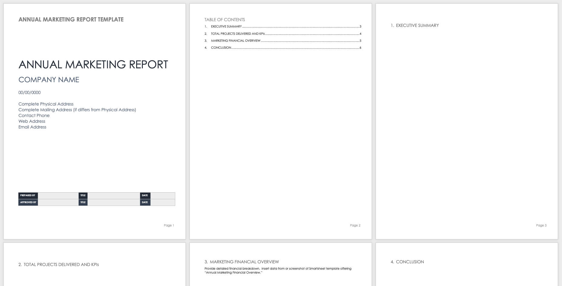 Free Year End Report Templates | Smartsheet With Annual Financial Report Template Word